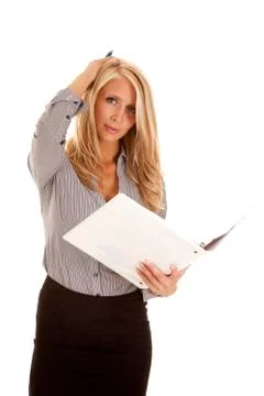 Business folder upset Foto stock