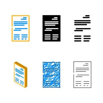 Business folder variations color icon vector Illustrazione stock