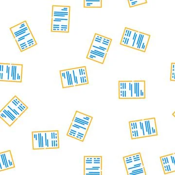 Business folder vector seamless pattern Illustrazione stock