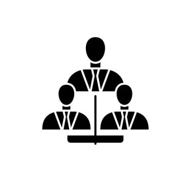 Business framework black icon, vector sign on isolated background. Business Stock Illustration