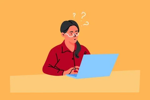 Business, freelance, problem, thinking, idea, work concept Illustrazione stock