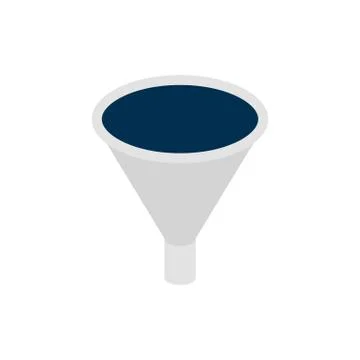 Business Funnel Isometric Object Stock Illustration