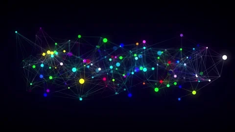 Business futuristic backdrop. Big data visualization. Abstract cyber background. Stock-Footage 297955441