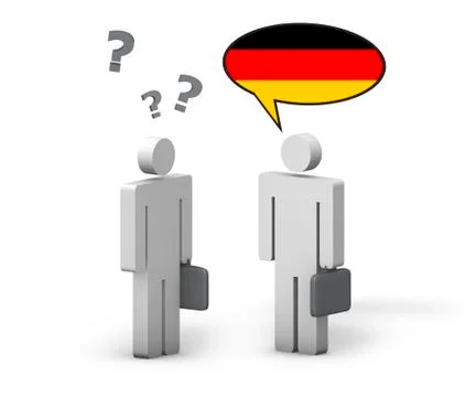 Business german language concept Stock Illustration