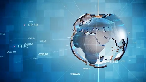 Business Globe Animation. 스톡 동영상 72585880