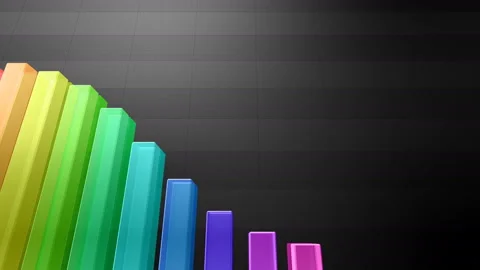 Business Graph 18 2 BwF2c 4k Vídeos de archivo 95437795