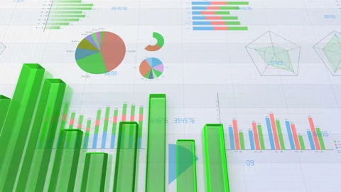 Business Graph 18 4 BnF1g 4k Stock Footage 98089479