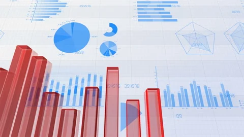 Business Graph 18 4 BnF1r 4k Stock Footage 98089656