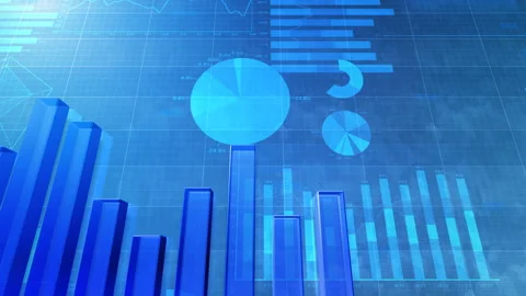 Business Graph 18 8 BnF1b2 4k Video stock 101302841