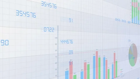 Business Graph 2018 3 Back A1c 4k Video stock 97631105