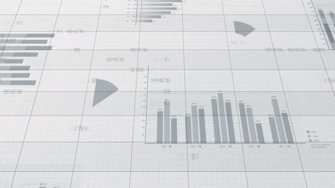 Business Graph 2018 3 Back B1a 4k Stock Footage 97634232