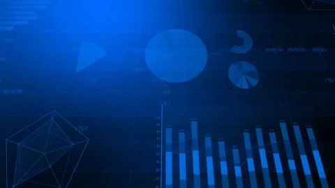 Business Graph 2018 3 Back B2d 4k 스톡 동영상 97635635