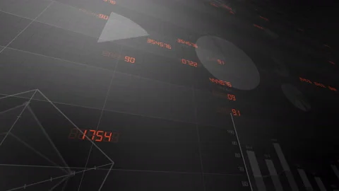 Business Graph 2018 3 Back E2e 4k Video stock 97638221