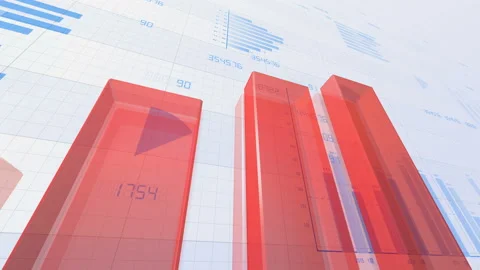 Business Graph 2018 3 BlE1r 4k Stock Footage 96744623