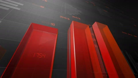 Business Graph 2018 3 BlE2r 4k Stock Footage 96745727