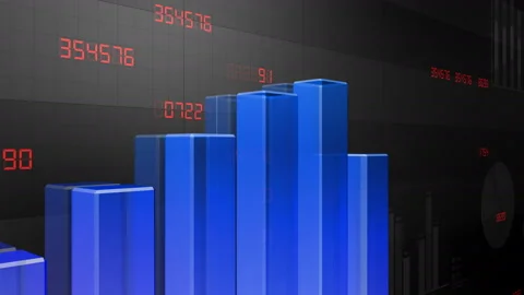 Business Graph 2018 3 BsA2b 4k Stock Footage 96747016