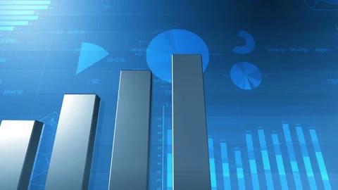 Business Graph 2018 7 BlB1b1 Video stock 100096198