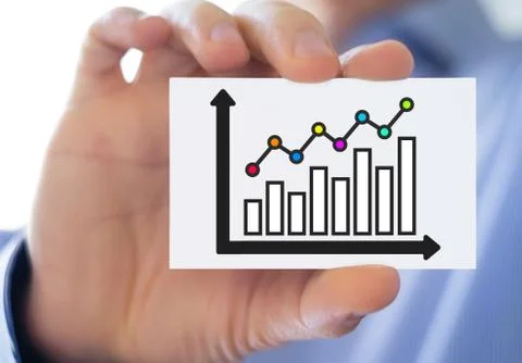 Business graph and chart Stock Photos