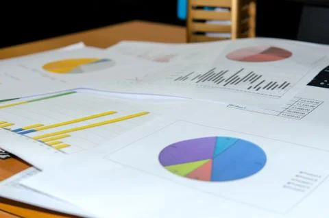 Business graph and chart Foto stock