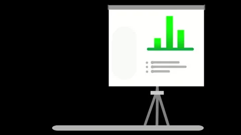 Business Graph Up and Down Animation Background with Green Screen Stock Footage 311965589