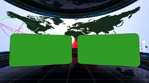Business Graph and Monitor Loop - HD1080 Stock Footage