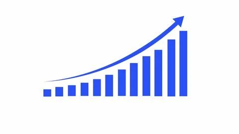 Business graph animation. Ilustração Stock