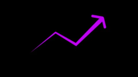 Business graph arrow animation Stock Footage 294922075