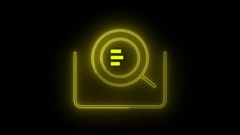 Business Graph Chart Icon Animation with search icon for Financial Insights. Stock Footage 286145601
