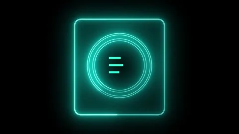 Business Graph Chart Icon Animation for Financial Insights with neon glow line. Stock Footage 286145610