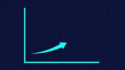 Business graph chart icon animation, growth success rate Animation Stock Footage 320893135