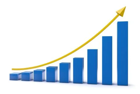 Business graph chart Stock Illustration