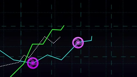 Business Graph-Chart Motion: Line and  Bar Background Stock Footage 282577351