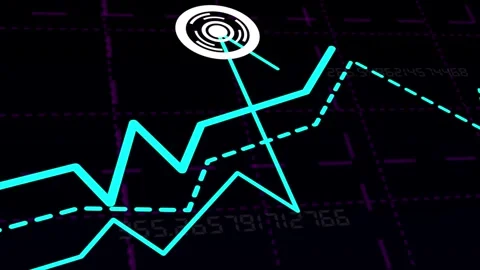 Business Graph-Chart Motion: Line, Arrow &amp; Bar Background Stock Footage 282577358