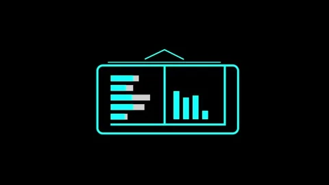 Business Graph-Chart Motion: Line, Arrow &amp; Bar Background. Stock Footage 286145701