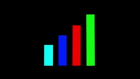 Business graph chart with upward trend animation. abstract business growth .. Stock Footage 304027969