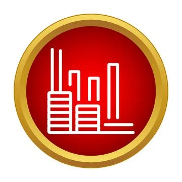 Business graph comparing data and financial statistics Stock Illustration