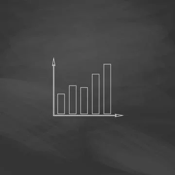Business graph computer symbol Stock-Illustration