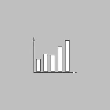 Business graph computer symbol Stock-Illustration