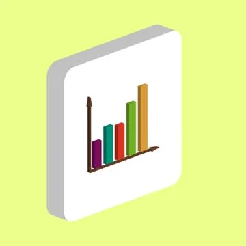 Business Graph computer symbol Illustrazione stock