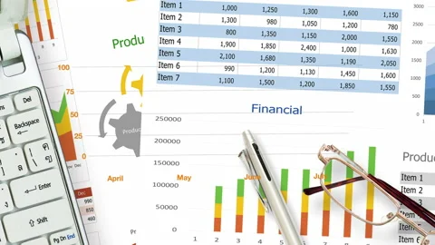 Business graph Stock Footage 131144770