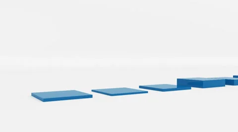 Business graph. Growing bar chart Stock Footage 33849544