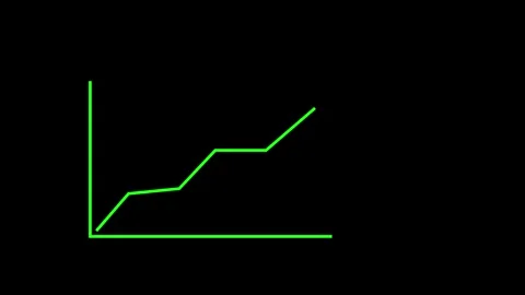 Business graph growth icon animation	video Stock Footage 294697328