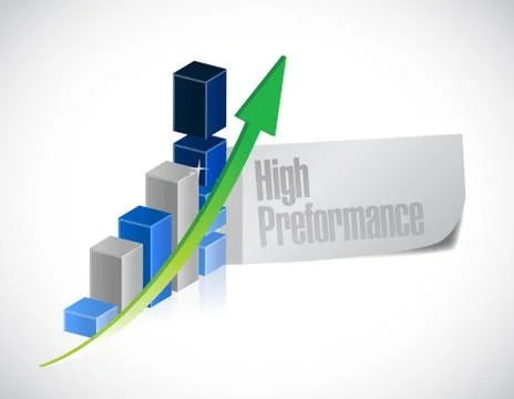 Business graph. high performance illustration Stock Illustration