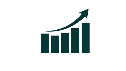 Business graph icon animation with dollar sign .growth concept 스톡 동영상 259280603