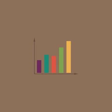 Business graph icon Stock Illustration