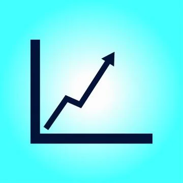 Business graph icon Stock Illustration