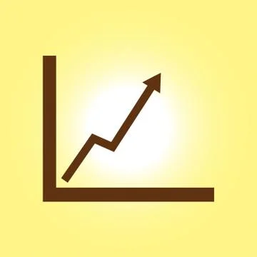 Business graph icon Illustrazione stock