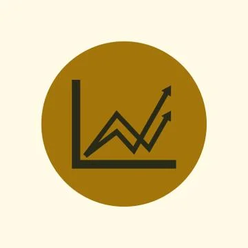 Business graph icon Illustrazione stock