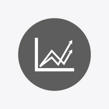 Business graph icon. Stock Illustration