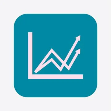 Business graph icon. Stock Illustration